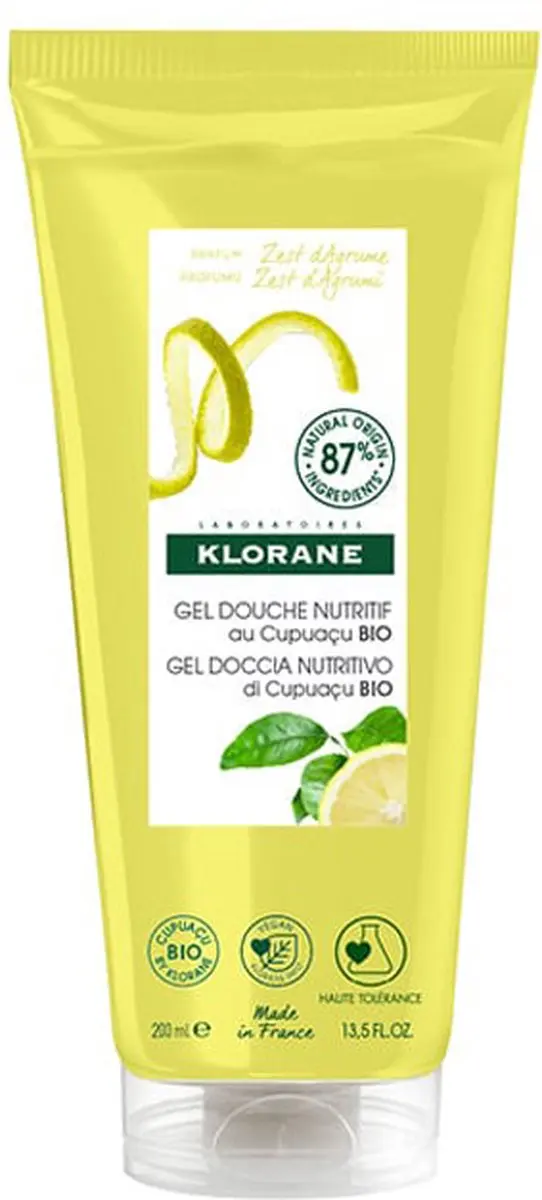 Klorane Huid Zeste d'Agrumes Douchegel 200ml