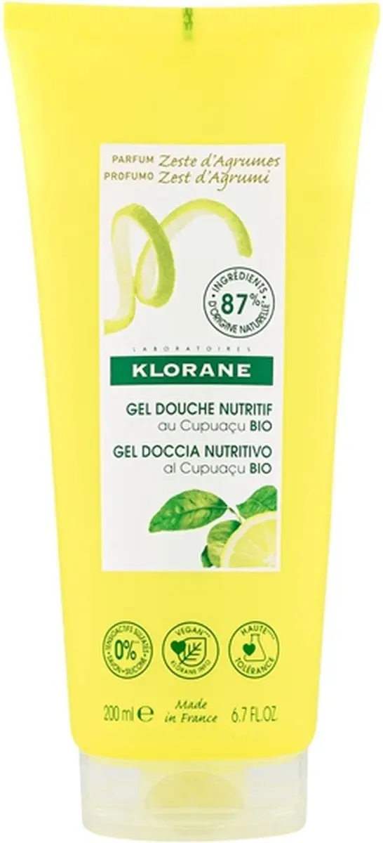 Klorane Huid Zeste d'Agrumes Douchegel 200ml - afbeelding 6 van 6