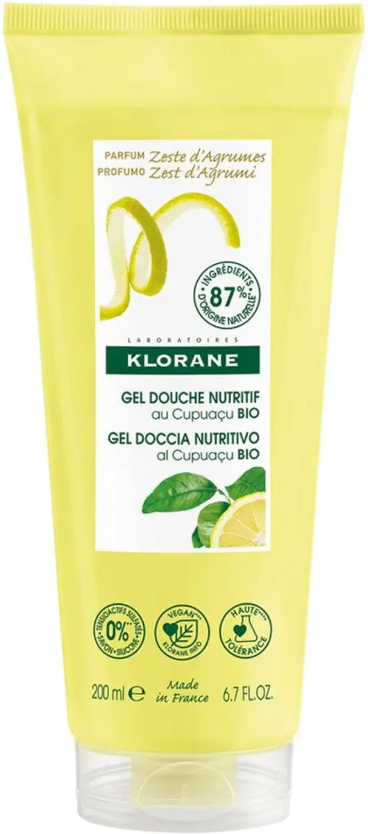 Klorane Huid Zeste d'Agrumes Douchegel 200ml