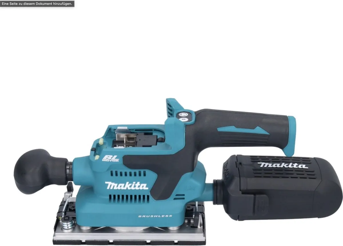 Makita DBO 382 RG Excentrische Schuurmachine 18V - 2x 6,0Ah + Oplader
