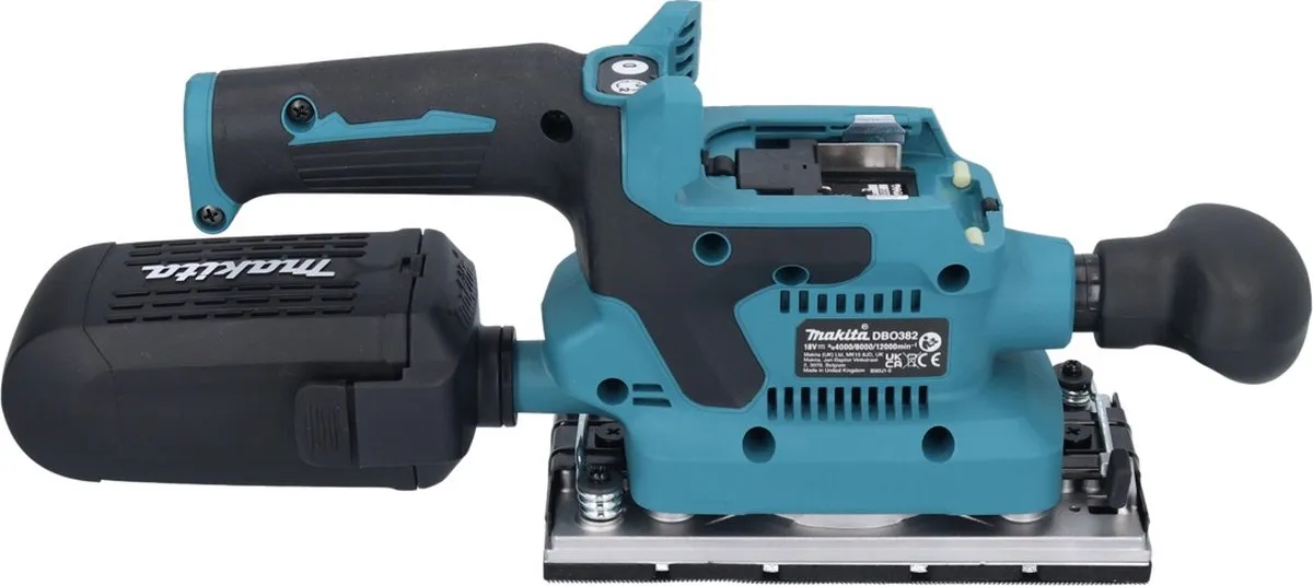 Makita DBO 382 RG Excentrische Schuurmachine 18V - 2x 6,0Ah + Oplader