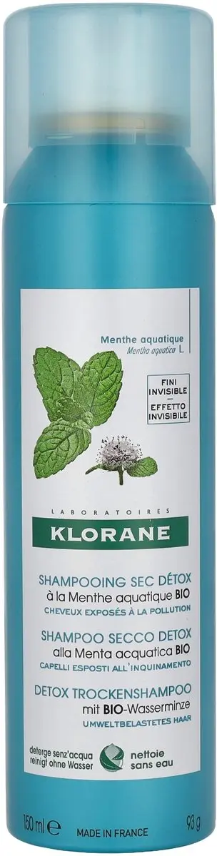 Klorane Droogshampoo Anti-Pollution Mint 150ml