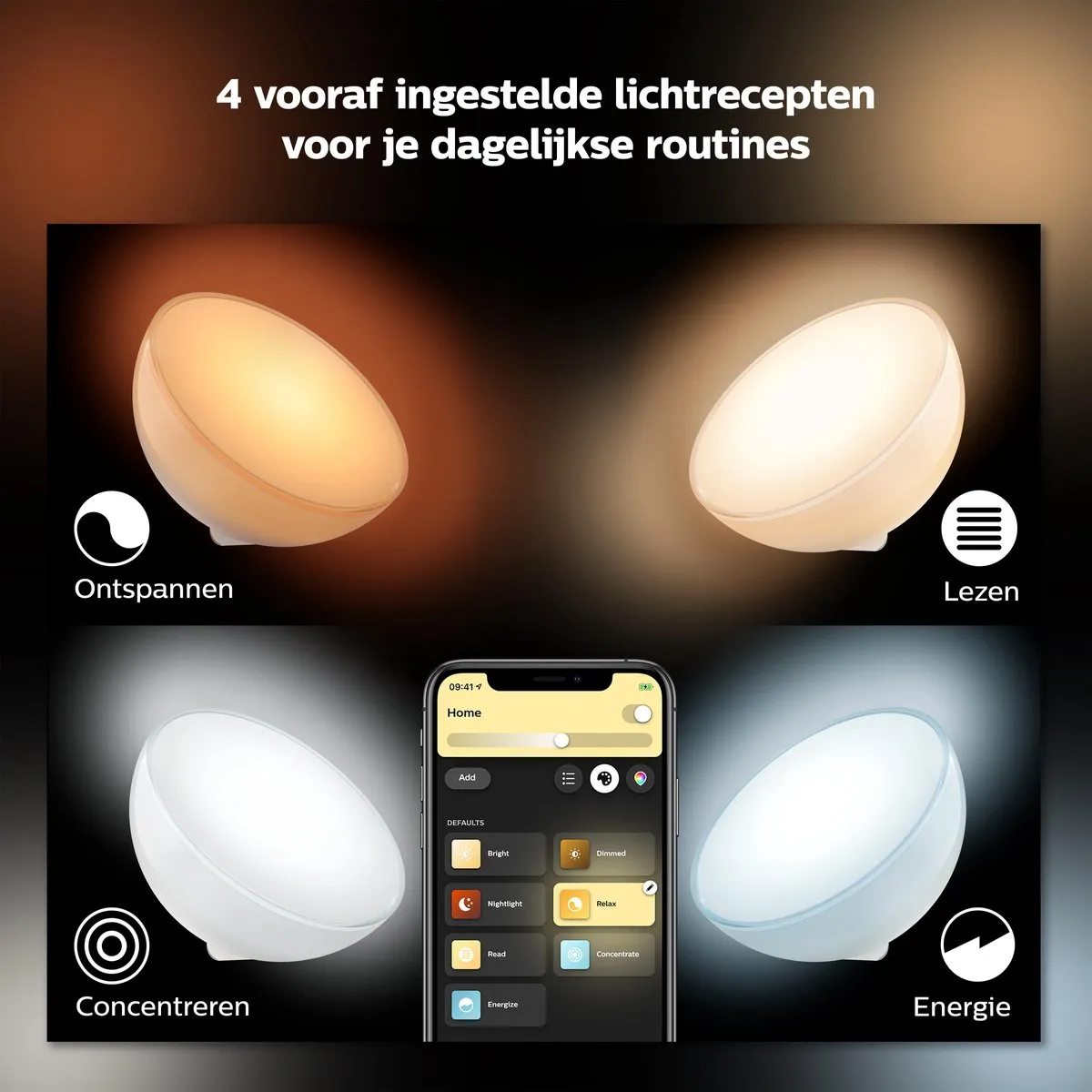 Philips Hue Go Tafellamp - Koel wit licht - afbeelding 6 van 6