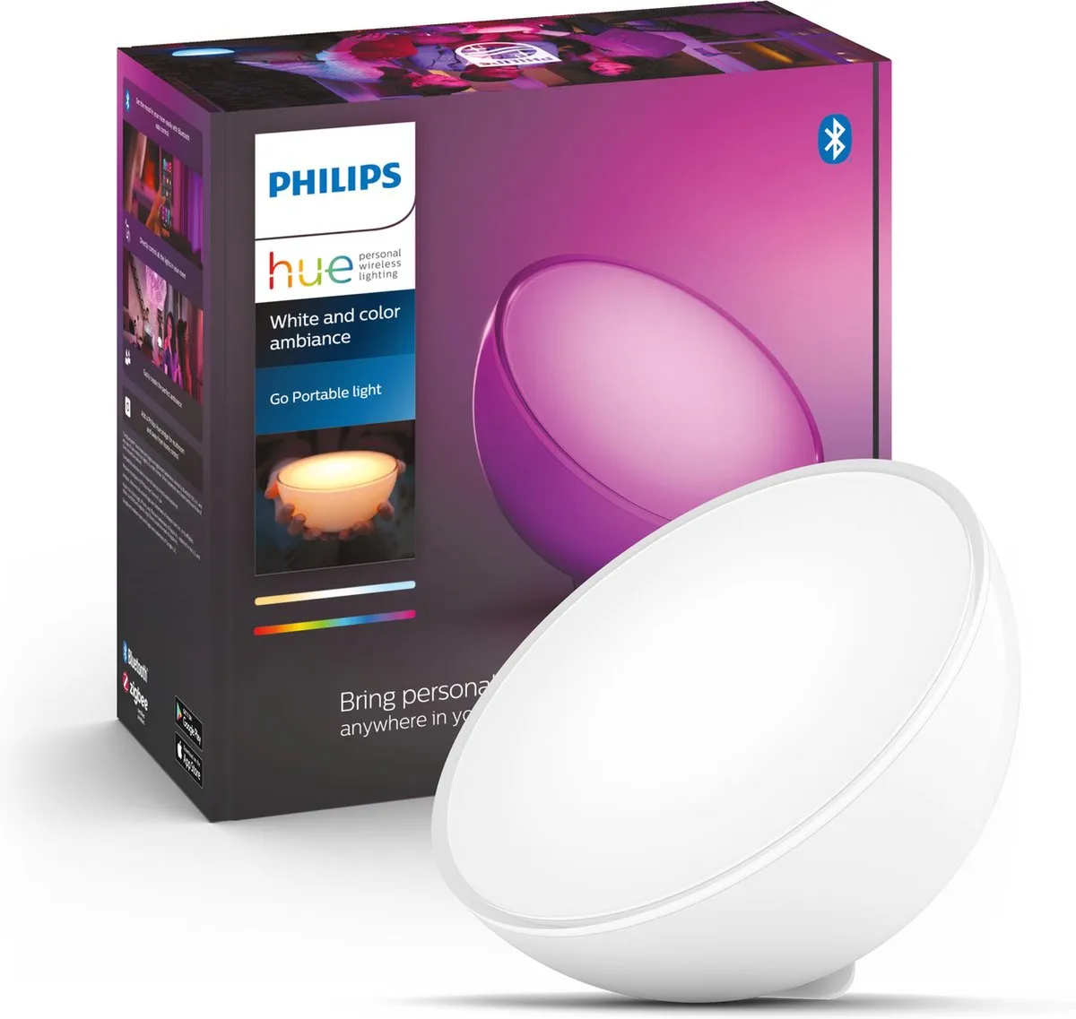 Philips Hue Go Tafellamp - Koel wit licht
