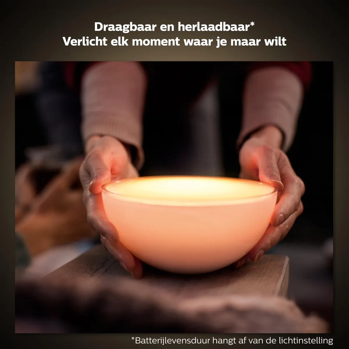 Philips Hue Go Tafellamp - Koel wit licht