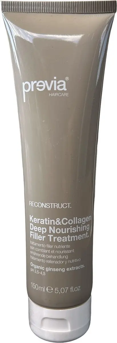 Previa Reconstruct Keratin & Collagen Deep Nourishing Filler Treatment 150ml