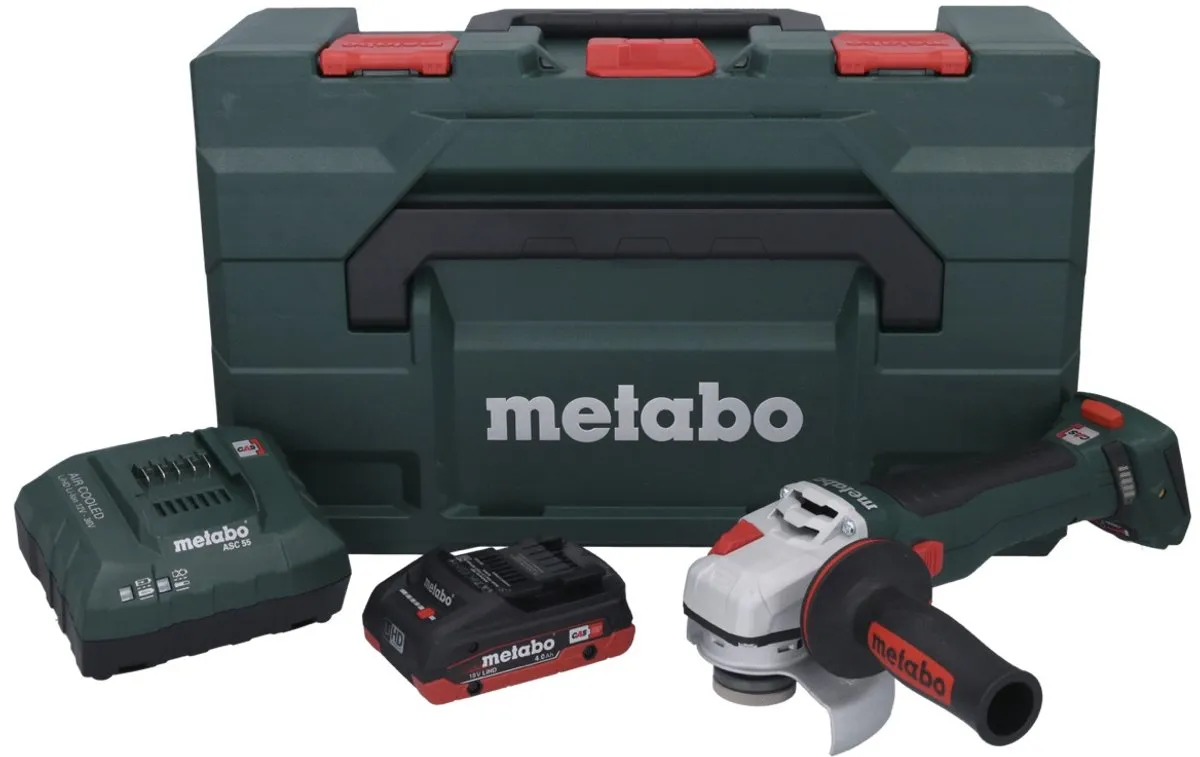 Metabo WB 18 LT BL 11-125 Accu Haakse Slijper - 18V 125mm Borstelloos - afbeelding 2 van 5
