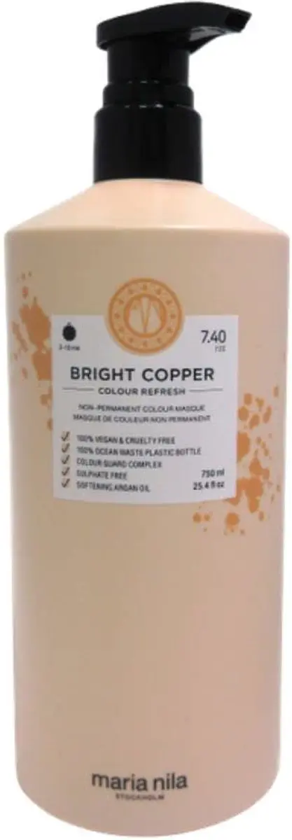 Maria Nila Colour Refresh 5.4 Bright Copper Permanent Haarverf 750ml