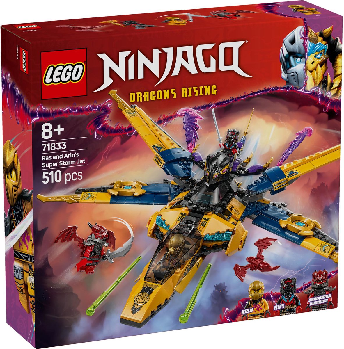 LEGO NINJAGO Ras en Arins superstormvliegtuig - 71833