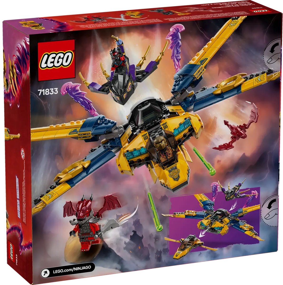 LEGO NINJAGO Ras en Arins superstormvliegtuig - 71833