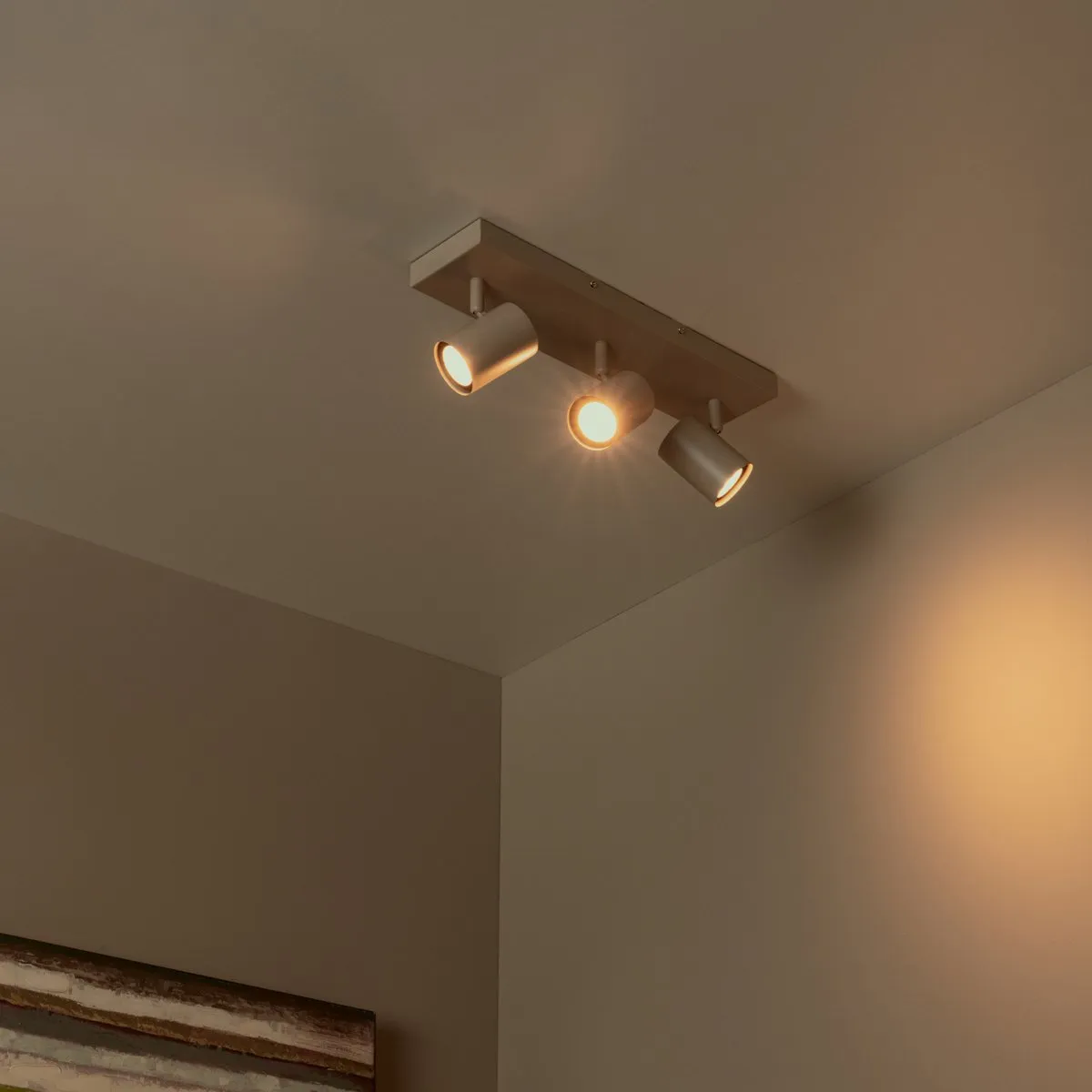 Lucide Jasper Plafondspot 3xGU10 - Taupe