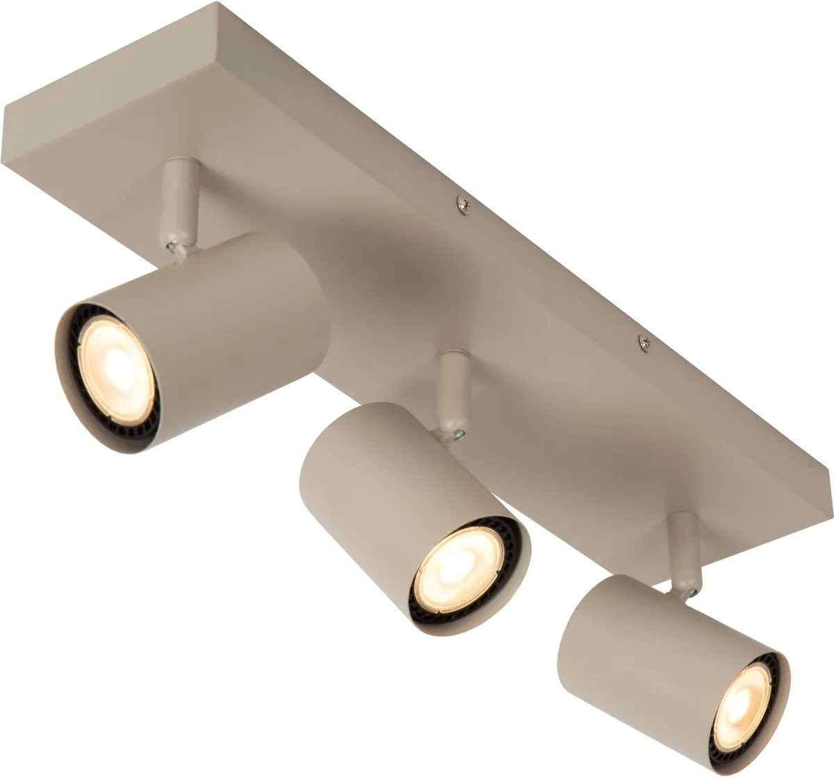 Lucide Jasper Plafondspot 3xGU10 - Taupe