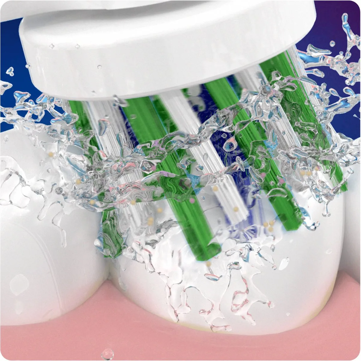 Oral-B CrossAction Opzetborstels 8 Stuks - Wit - afbeelding 2 van 6