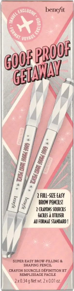 Benefit Goof Proof Brow Getaway Duo - 0,68 g - Bruin