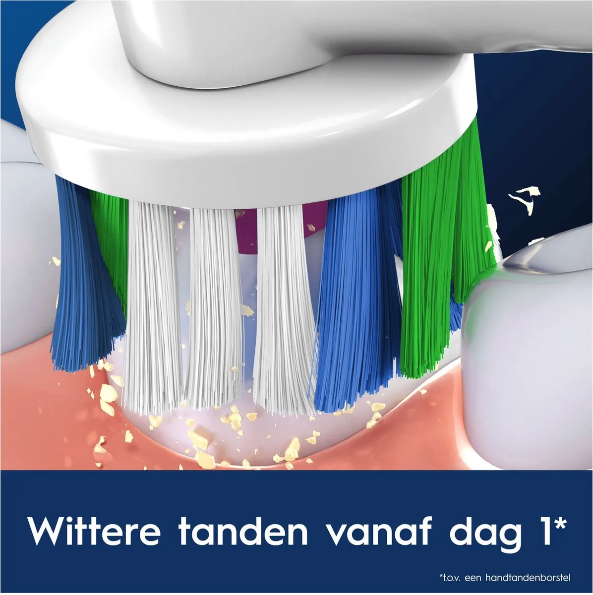 Oral-B 3D White Pro Opzetborstels CleanMaximiser 4 Stuks - Wit