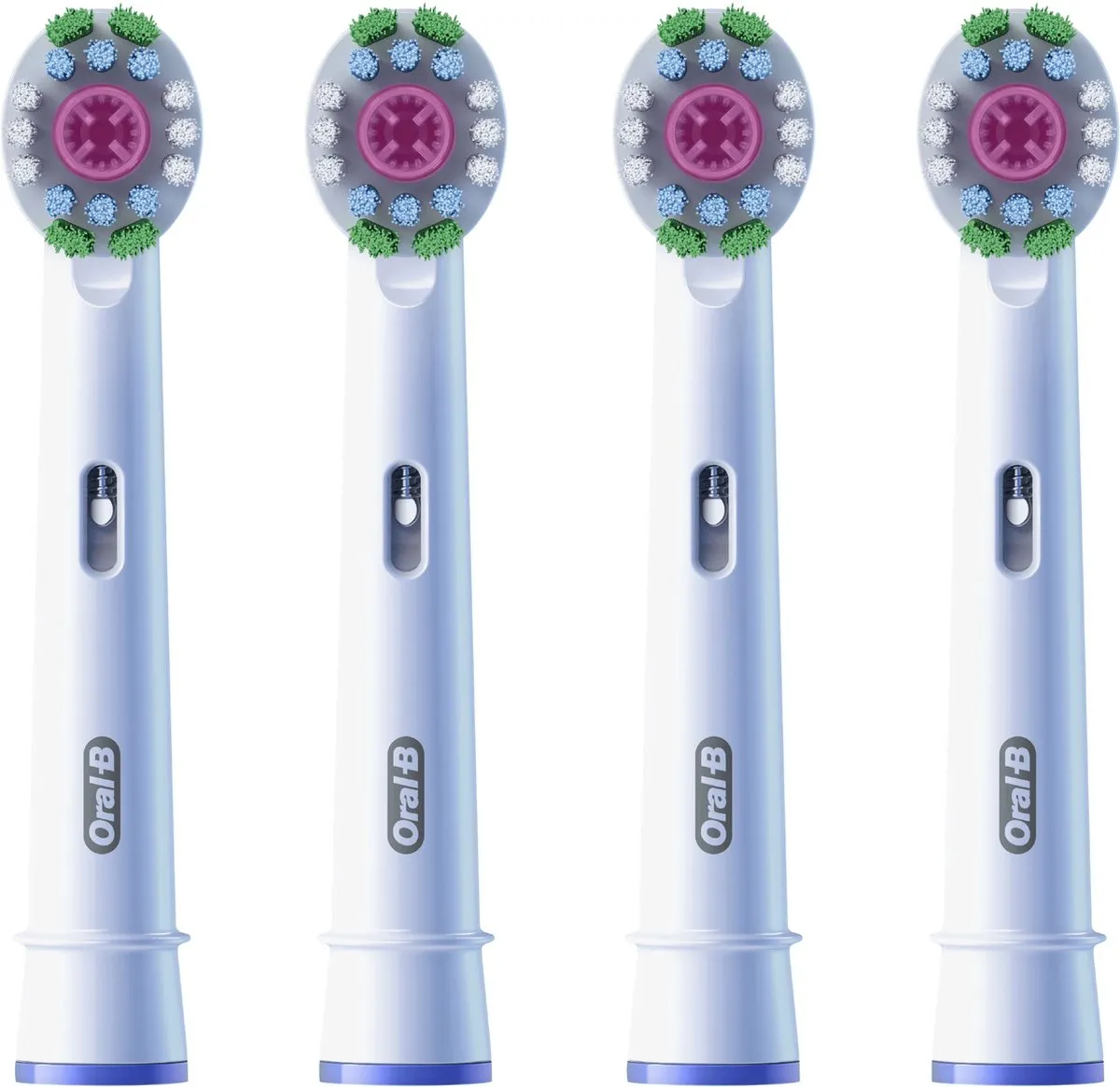 Oral-B 3D White Pro Opzetborstels CleanMaximiser 4 Stuks - Wit