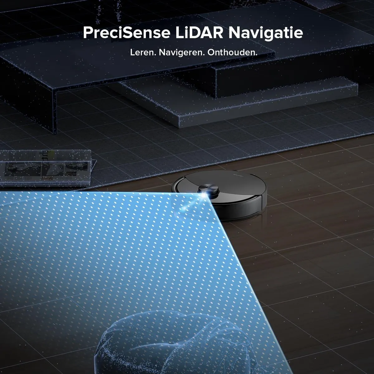 Roborock Q10 S5 Robotstofzuiger– 10000 Pa Zuigkracht–Dubbele Anti-klitfunctie–VibraRise 2.0-Systeem– 8 mm Dweillift– PreciSense LiDAR-navigatie–Obstakelvermijding– APP–Zwart-2 Dweilen