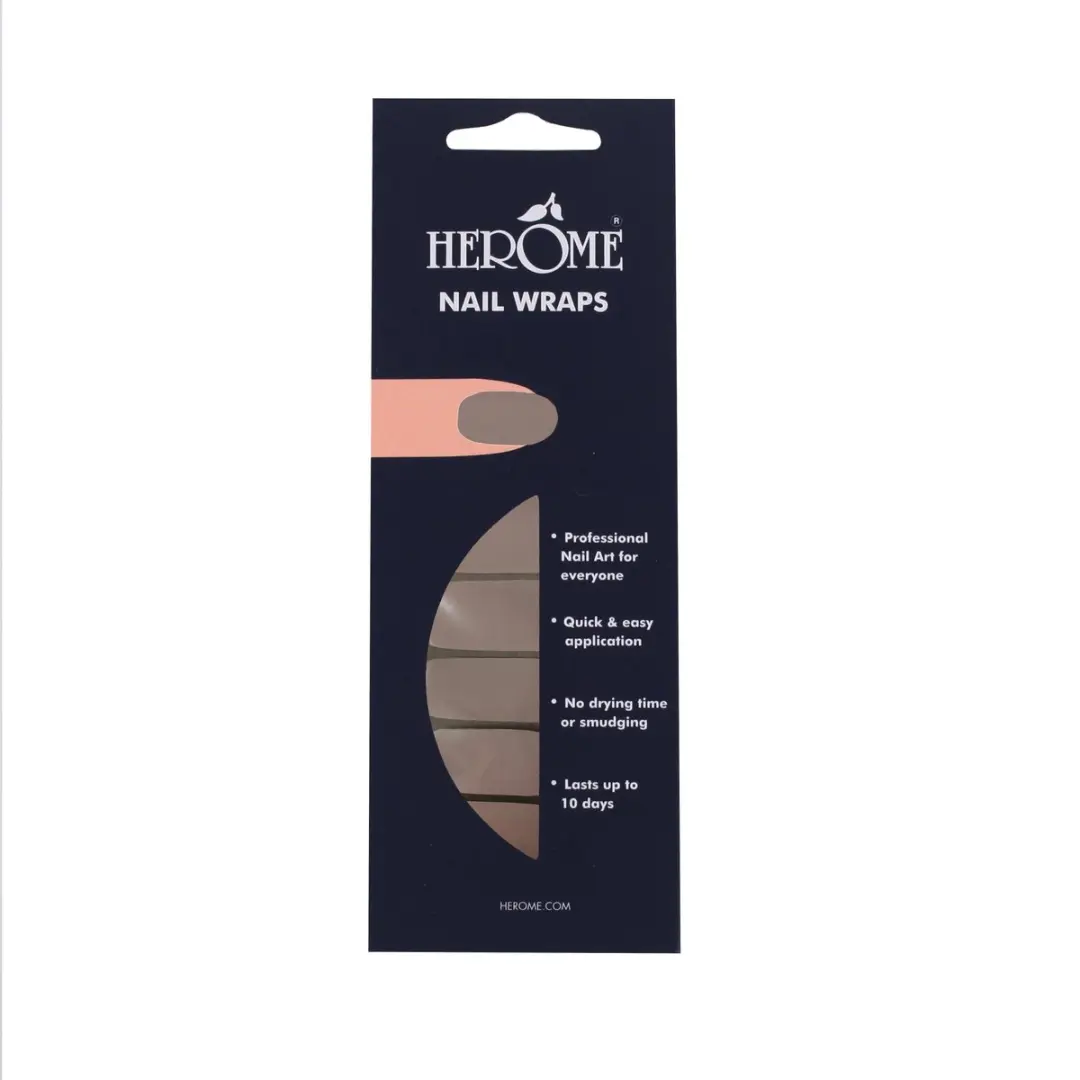 Herome Nail Wraps Taupe Nagelstickers