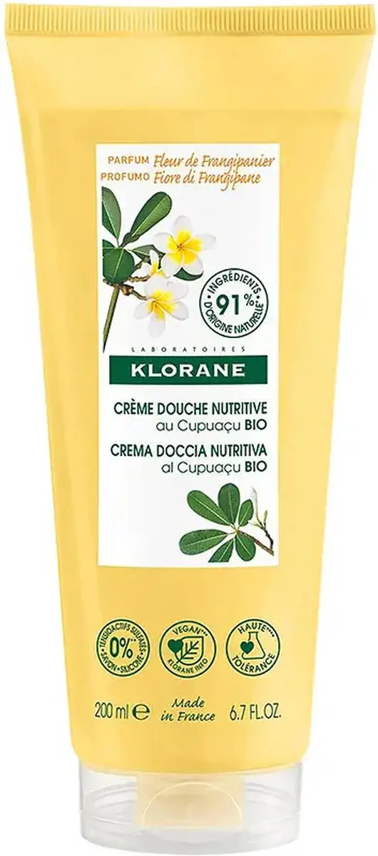 Klorane Huid Fleur de Frangipanier Douchecrème 200ml