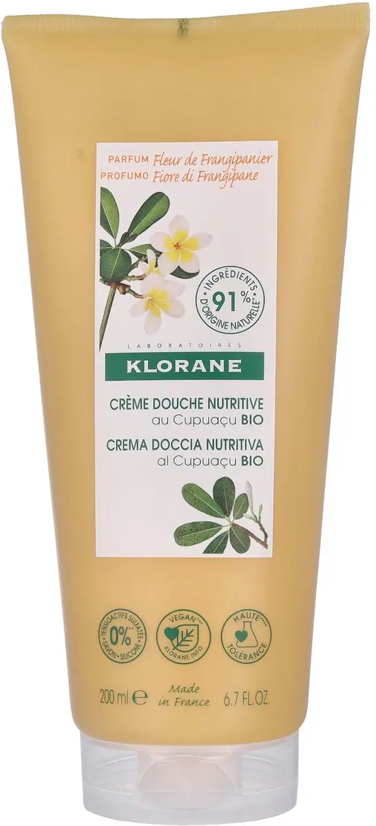 Klorane Huid Fleur de Frangipanier Douchecrème 200ml