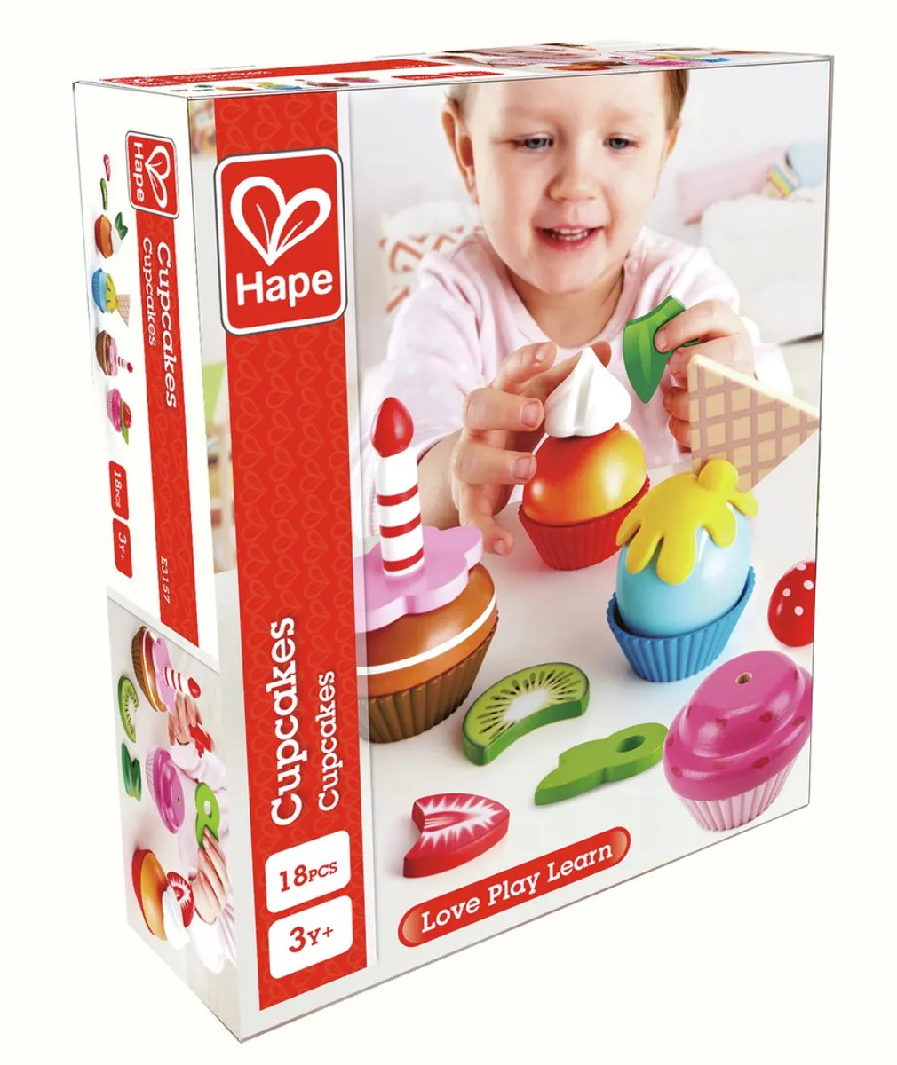 Hape Cupcakes - Veelkleurig