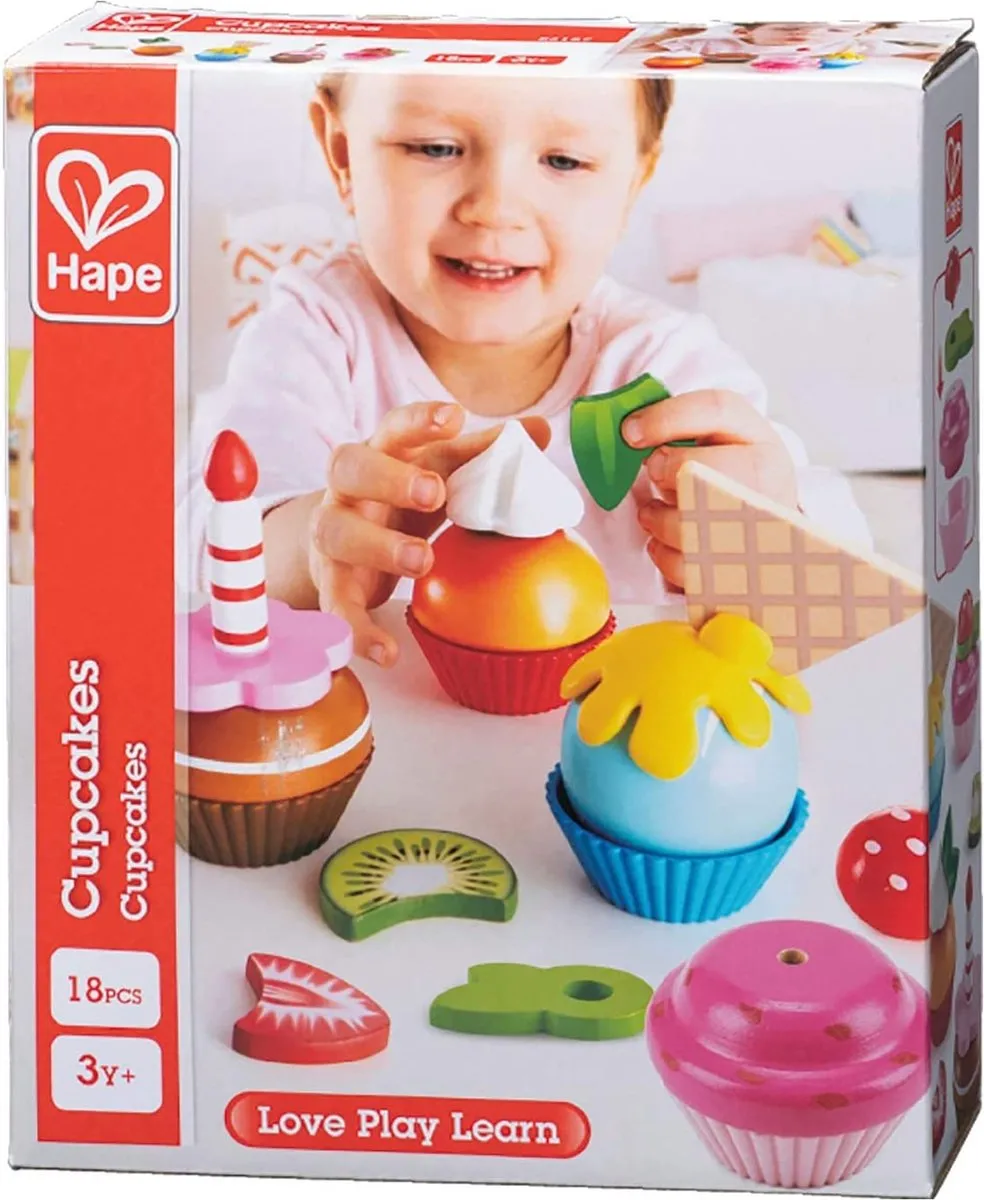 Hape Cupcakes - Veelkleurig