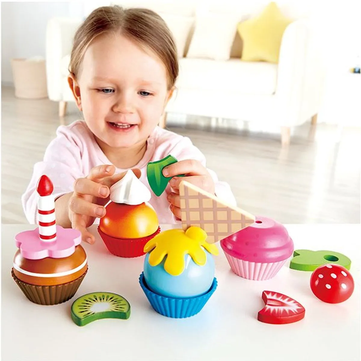 Hape Cupcakes - Veelkleurig