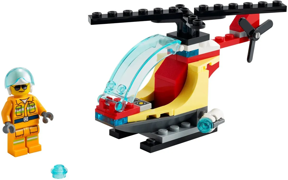 LEGO City Brandweerhelikopter 30566 - 40 Stukken - afbeelding 2 van 3