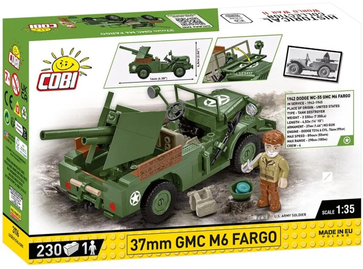 Cobi Dodge WC-55 GMC M6 Fargo - 230 Stukken - Meerkleurig