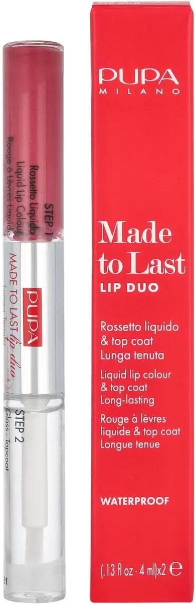 Pupa Made To Last Lip Duo 016 Hot Pink - 8ml