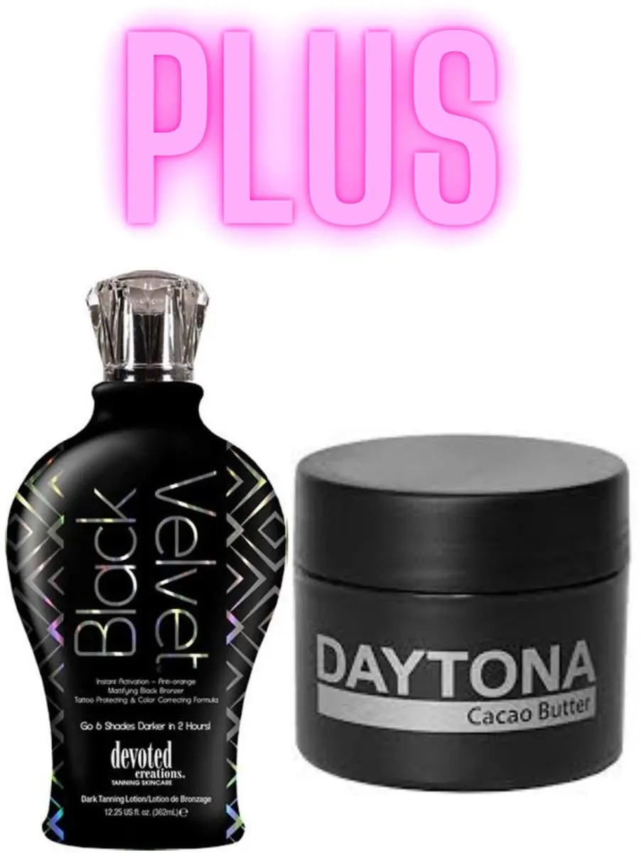 Devoted Creations Black Velvet 360ml + Daytona Cacao Butter 100ml Anti-Aging Set