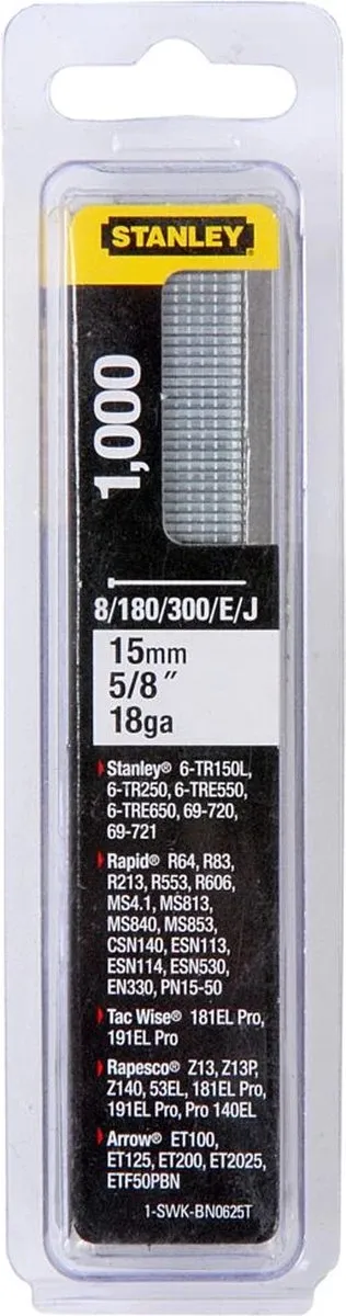 Stanley Nagels Type J 25mm - 1000 Stuks