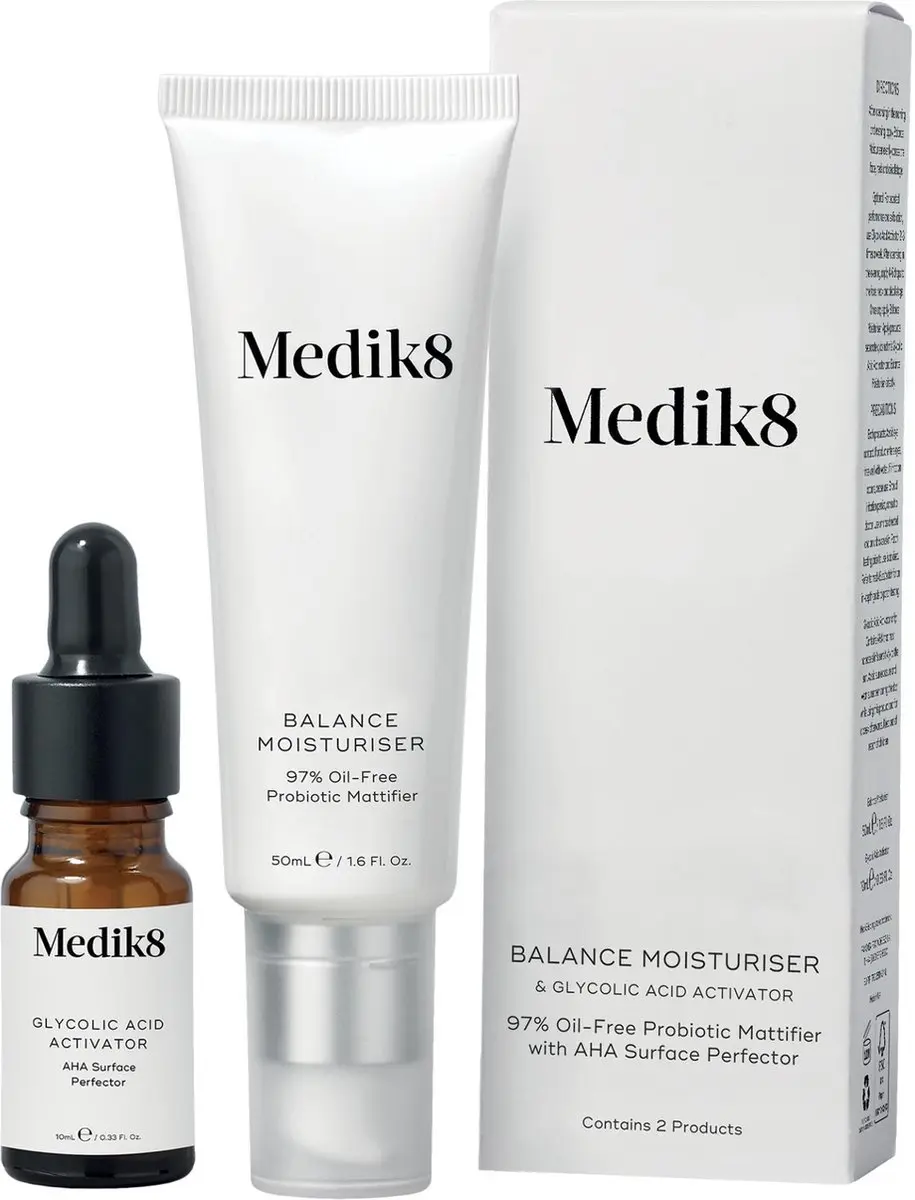 Medik8 Balance Moisturiser & Glycolic Acid Activator 50ml