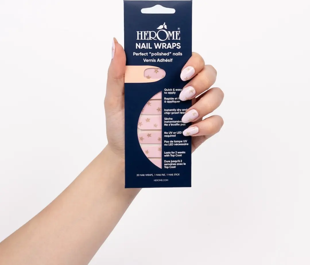 Herome Starry Pink Nagelstickers - 20 Stuks