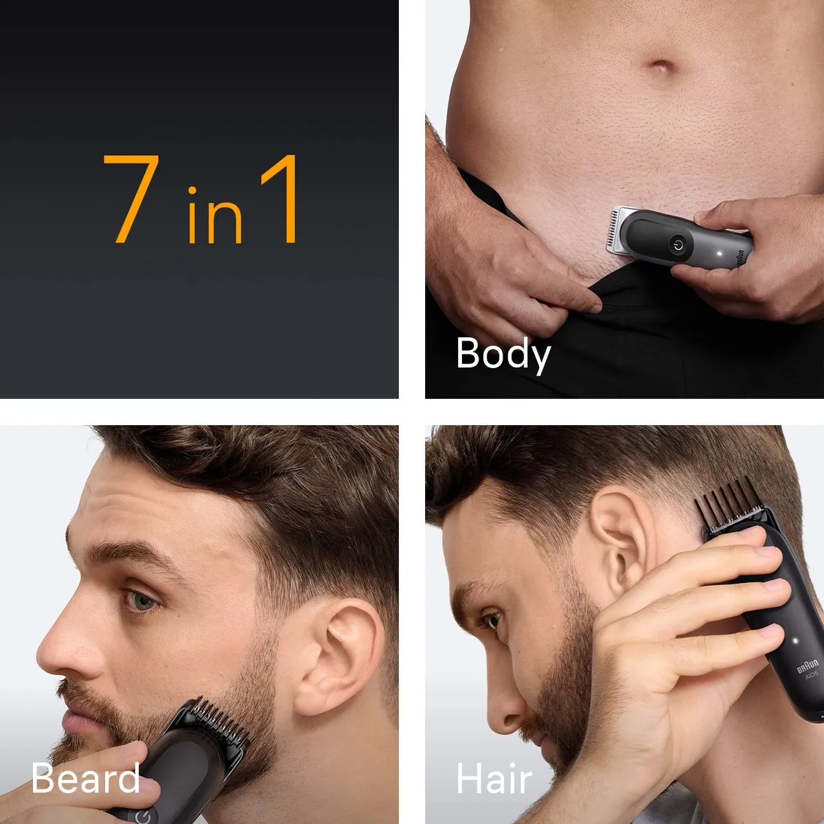 Braun S5 AIO5520 Tondeuse - Hoofd - Zwart/Grijs