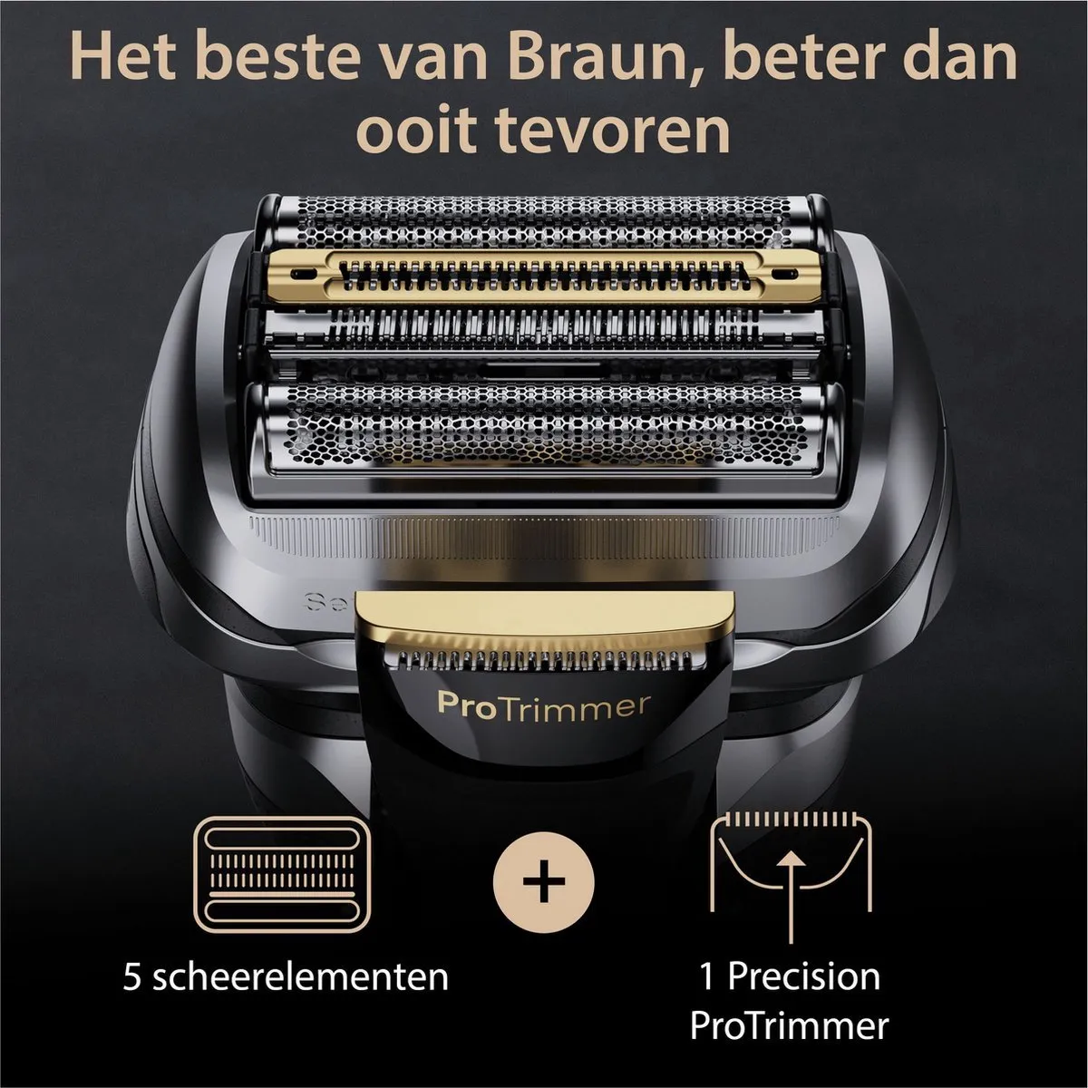 Braun Series 9 Pro+ 9517s Elektrisch Scheerapparaat - 5 Mesjes - Zilver