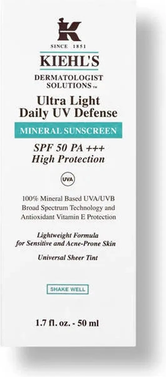 Kiehl's Ultra Light Daily UV Defense Mineral SPF 50 - 50ml