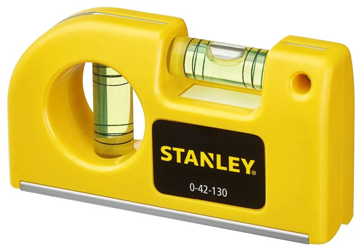 Stanley 0-42-130 Zakwaterpas Magnetisch - 8,7cm - Geel