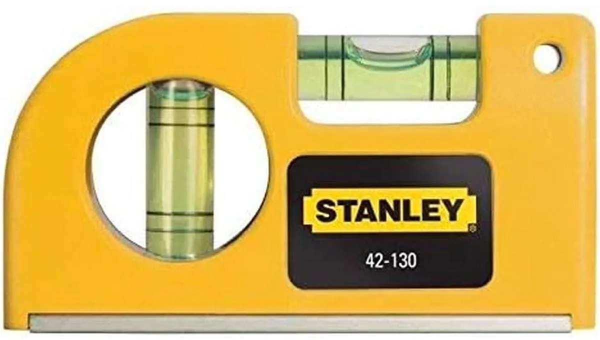 Stanley 0-42-130 Zakwaterpas Magnetisch - 8,7cm - Geel - afbeelding 6 van 6