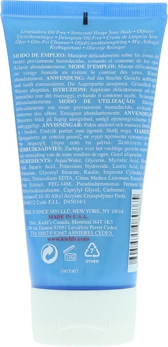 Kiehl's Ultra Facial Oil-Free Cleanser - Reinigingsch foam 150ml