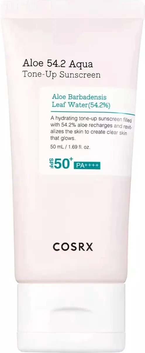 CosRx Aloe 54.2 Aqua Tone-Up Zonnecrème SPF 50+ PA++++ 50ml