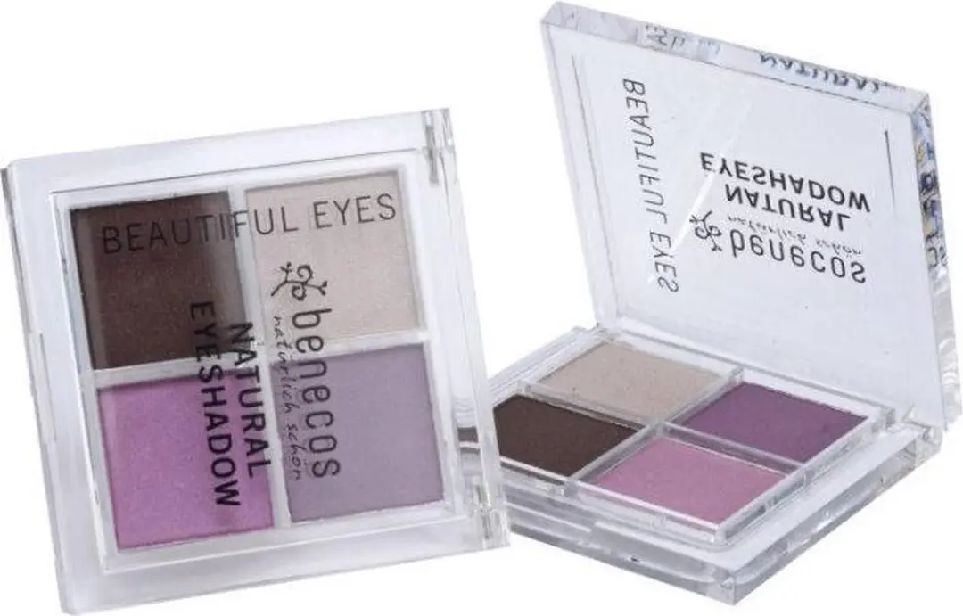 Benecos Quatro Beautifull Eyes Oogschaduw - Paars 4g