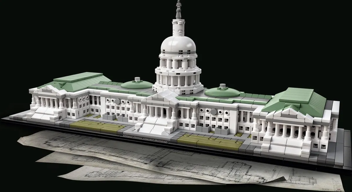 LEGO Architecture United States Capitol Building 21030 - 1032 Stukken