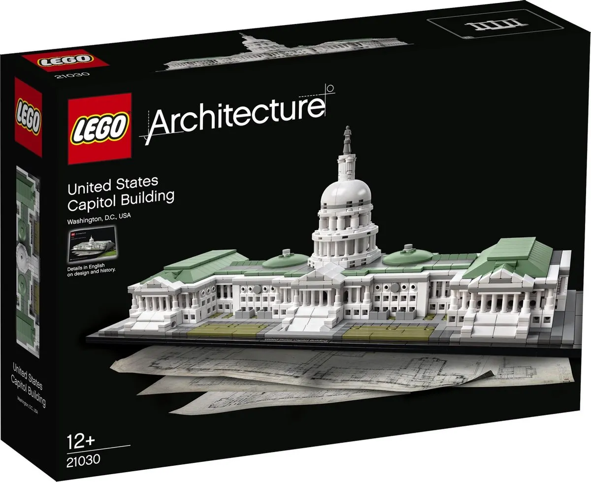 LEGO Architecture United States Capitol Building 21030 - 1032 Stukken