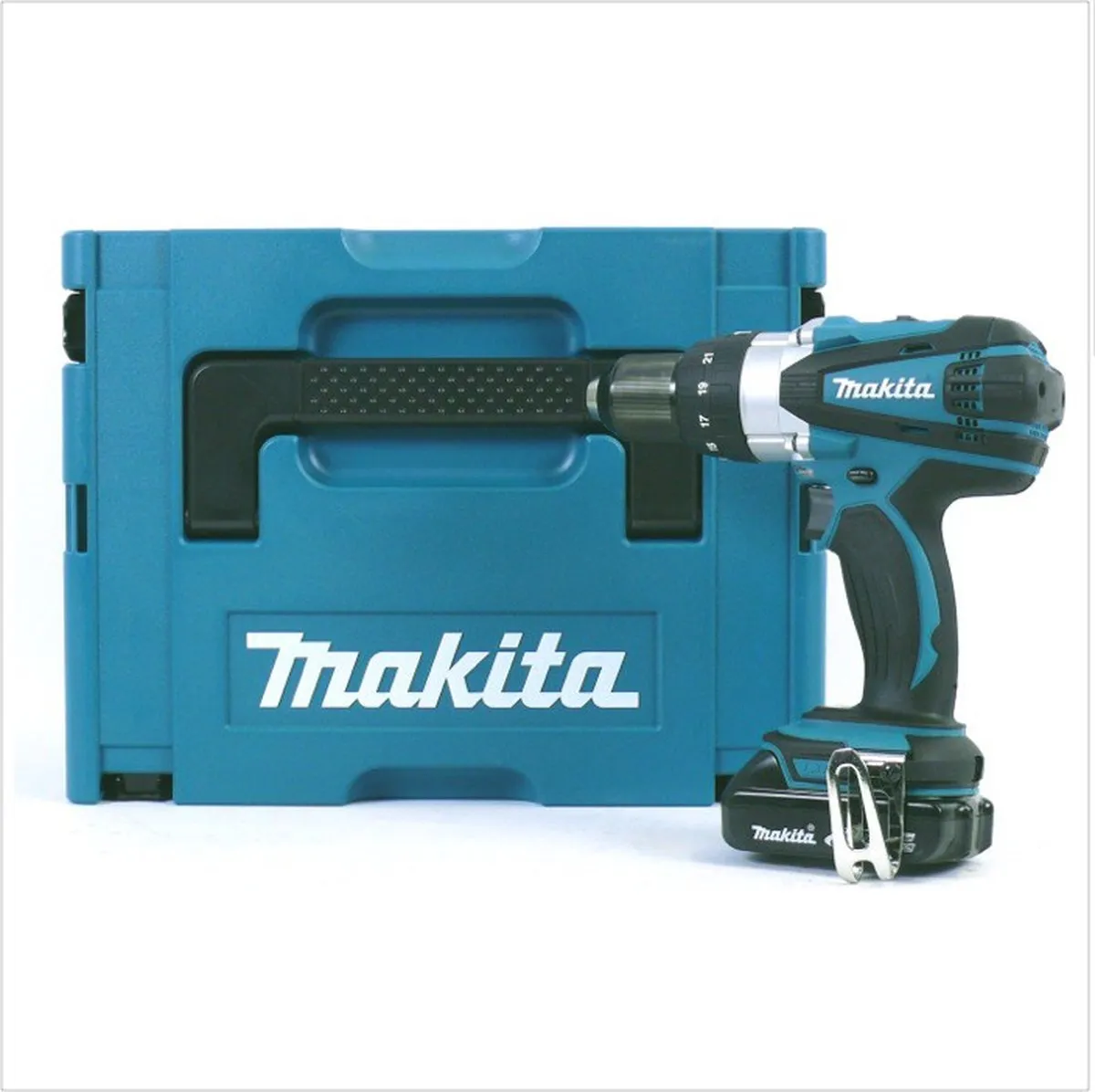 Makita DHP458Y1J Klopboormachine 18V - 91Nm - 21 standen - 1x 1,5Ah - afbeelding 6 van 6
