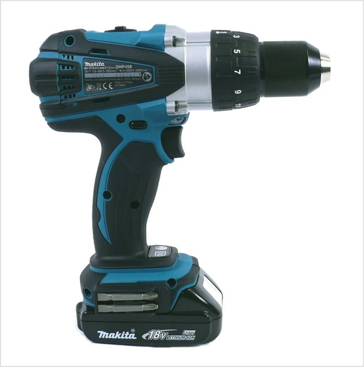 Makita DHP458Y1J Klopboormachine 18V - 91Nm - 21 standen - 1x 1,5Ah - afbeelding 3 van 6