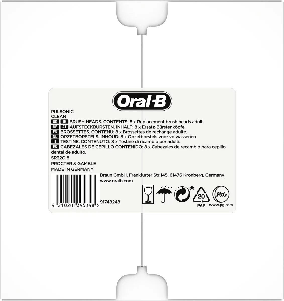 Oral-B Pulsonic Clean Opzetborstels - 20 Stuks (5x4)