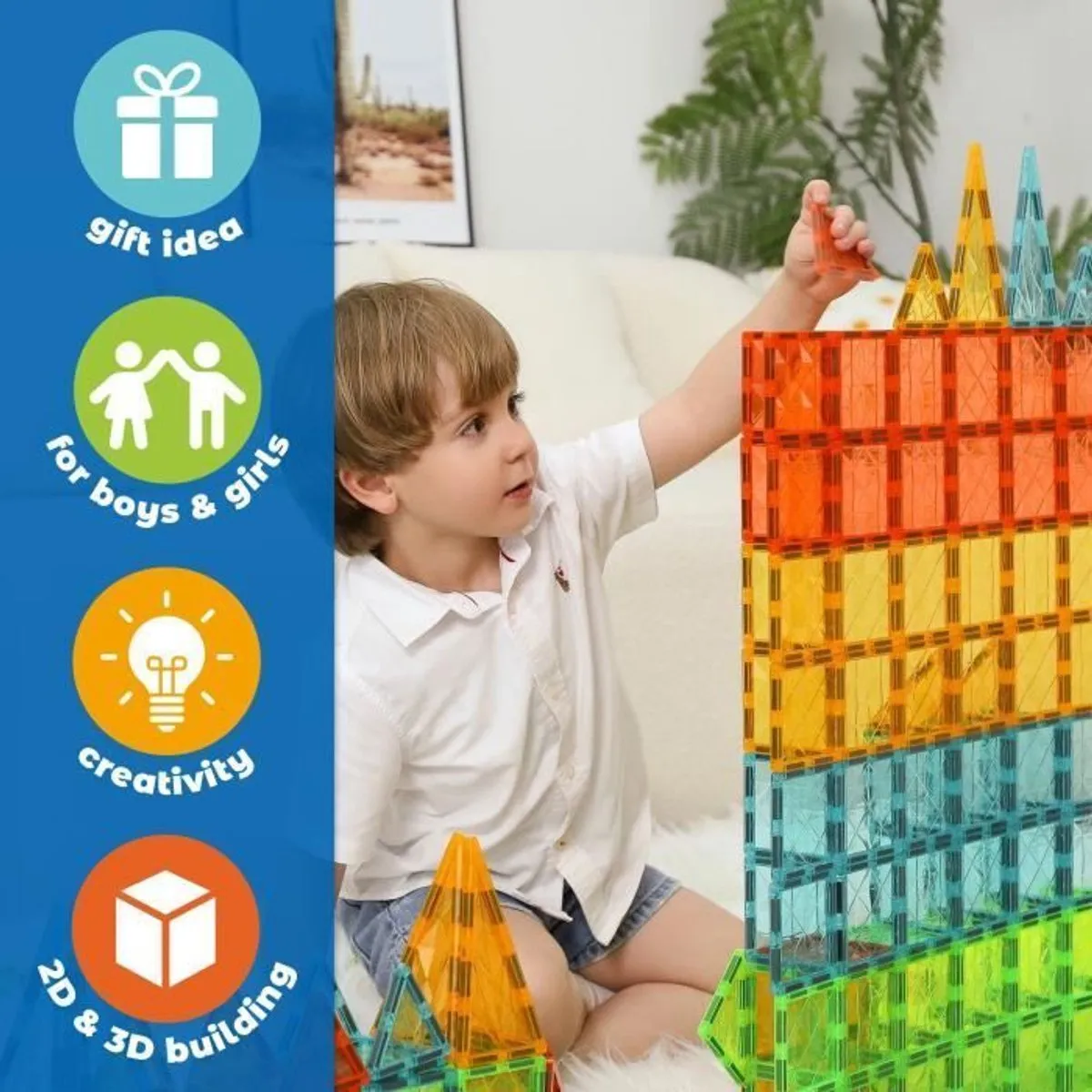 Geomag Magnetische Tegels Kristal 24 Stuks