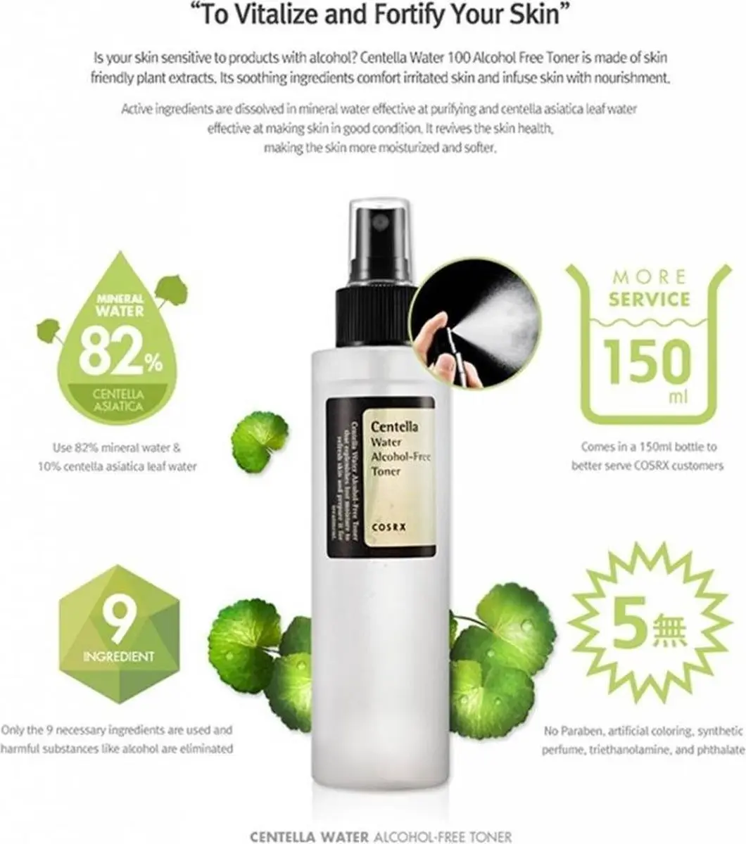 CosRx Centella Water Alcohol-Free Toner 150ml