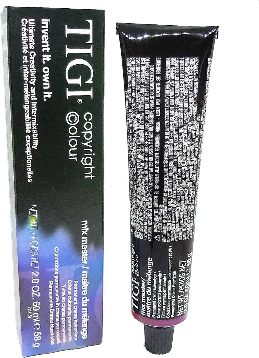 TIGI Copyright Colour Mix Master Pure Pigment Creme Emulsion 1B Blue - 60ml